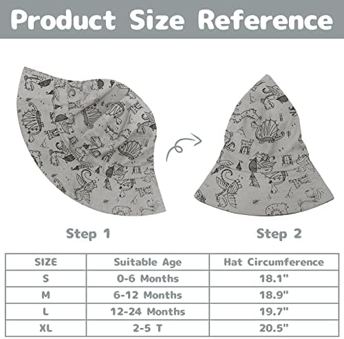 Baby Sun Hat Baby Boy Hats Toddler Hat UPF 50+ Bucket Hat - Image 6