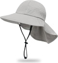 Toddler Baby Sun Hat Kids Summer Beach Essentials Adjustable Beach Hats by HONGTEYA