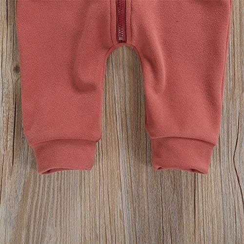 FYBITBO Infant Baby Boys Girls Clothing Zipper Hooded Jumpsuit Romper Long - Image 5