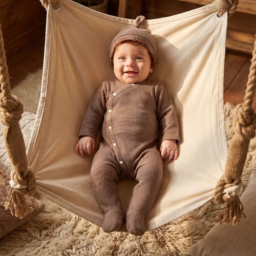 Kuriozud Newborn Baby Boy Going Home Outfit Kimono Romper - Image 3