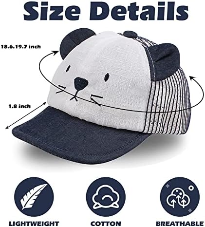 JANGANNSA Baby Duck Cap Infant Kids Sun Hat Bear Cute Cartoon Caps Spring Summer - Image 6
