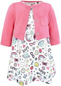 Hudson Baby Infant and Toddler Girls Cotton Dress and Cardigan Set by HudsonBaby