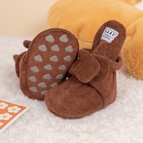 Meckior Newborn Infant Baby Girls Boys Warm Fleece Winter Booties First Walkers - Image 3