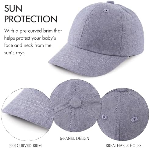 JANGANNSA Cotton Toddler Baseball Cap Baby Boy Sun Hat - Image 4