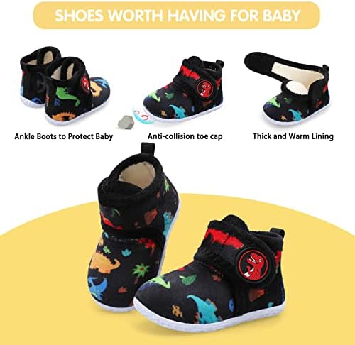 FEETCITY Baby Booties Girls Boys Infant Slippers First Walkers Shoes Warm Socks - Image 5