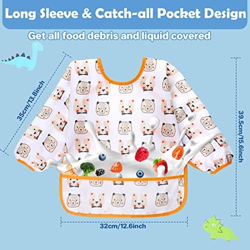 Lictin Long Sleeve Bibs 5 Pack - Image 3