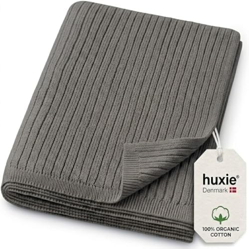 Receiving Blankets, 100% Organic Cotton Knit, Newborn Baby Swaddle | by huxie