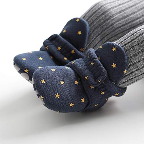 HsdsBebe Unisex Newborn Baby Cotton Booties Non-Slip Sole - Image 2