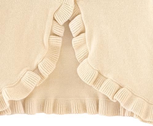 Toddler Girls Cardigan Sweater Bolero Shrug Baby Kids Long Sleeve Cropped Dress - Image 4