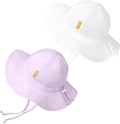 Baby Girl Sun Hat with UPF 50+ Outdoor Adjustable Toddler Beach Hat with Wide by DANMY
