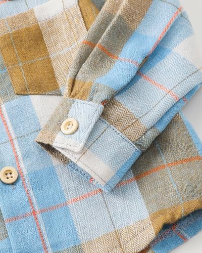 Toddler Baby Boy Long Sleeve Shirt Flannel Buffalo Plaid Shirts Button Down - Image 6