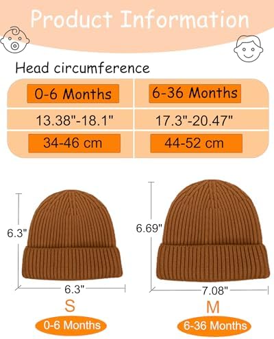 vidsel Toddler Beanie Baby Hat Boys Girls Beanies Wool Warm Kid Winter Hat - Image 2