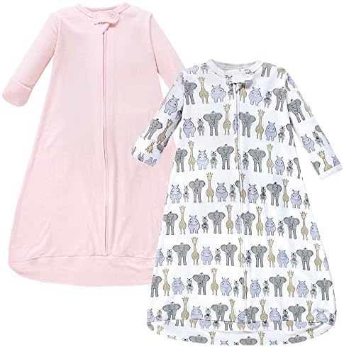 Hudson Baby Unisex Baby Cotton Long-Sleeve Wearable Sleeping Bag by HudsonBaby