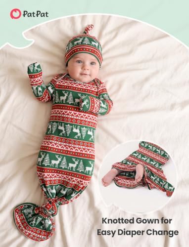 PATPAT Baby Sleeper Gown with Hat - Image 4