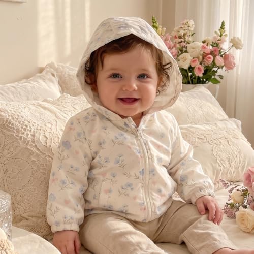 Toddler Baby Girl Windbreaker Jacket Zip Up Hoodie Long Sleeve Sweatshirt - Image 4