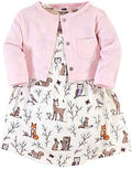 Hudson Baby Infant and Toddler Girls Cotton Dress and Cardigan Set by HudsonBaby