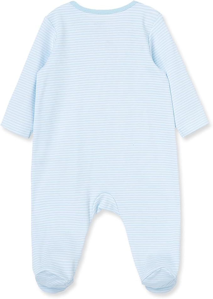 Little Me Clothes for Baby Boys' 100% Cotton Scratch-Free Tag Footie Sleeper - Image 2