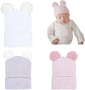 Newborn Baby Hat Infant Caps Baby Boy Girl Toddler Hospital Hats Bow Double by Upeilxd