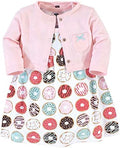 Hudson Baby Infant and Toddler Girls Cotton Dress and Cardigan Set by HudsonBaby