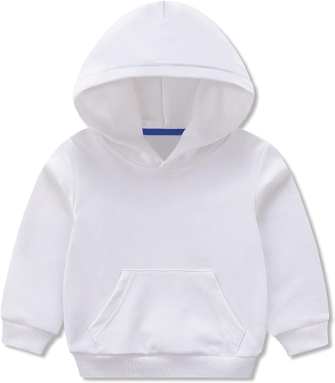 Toddler Boys Girls Sweatshirt Cotton Solid Fall Pullover Hoodie | Long Sleeve by YAGATA