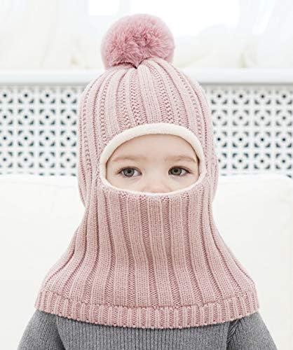 Baby Winter Hat Scarf Set, Unisex Infant Toddler Kids Hat Scarf - Image 2