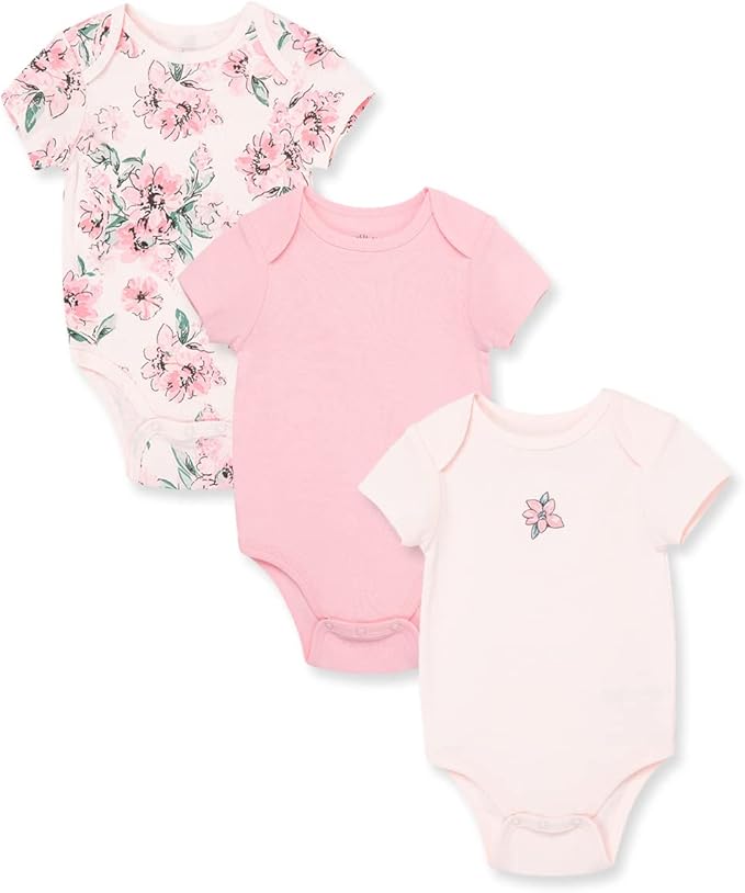 Little Me Clothes for Baby Girls' 3-Pack 100% Cotton Bodysuits by LittleMeChildrensApparel