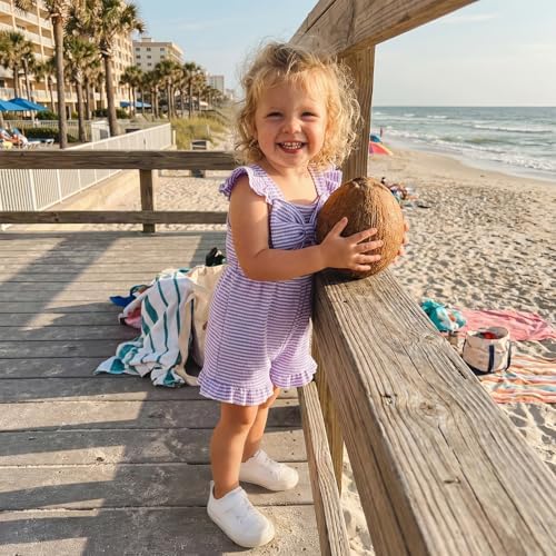 Little Girl Romper Toddler Overalls Summer Bow Jumpsuit Boho Outfit 6M-5T - Image 4