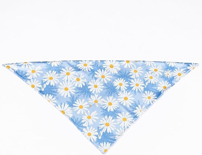 Spring Dog Bandana, Summer Dog Bandanas Boy Girl, Daisy Dog Scarf - Image 5