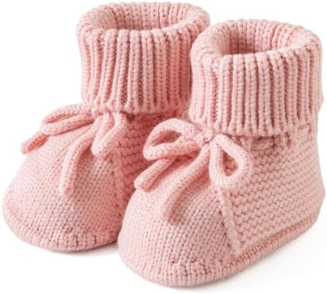 Jastore Baby Booties Newborn First Walkers Cozy Shoes Warm Knit Soft Booties - Image 3