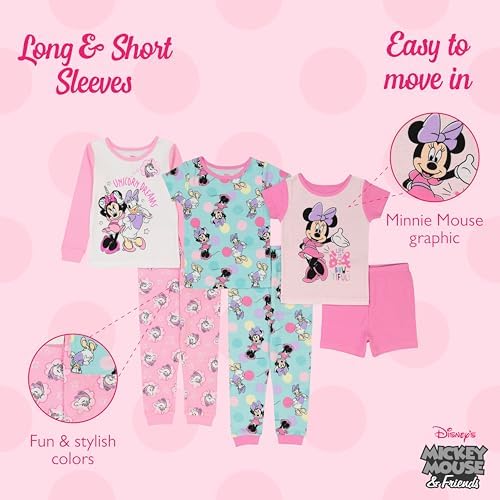 Disney Unisex Kids' 6-piece Snug-fit Cotton Matching Comfortable Pajama Set - Image 3