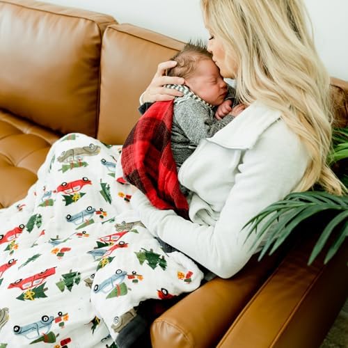 Little Unicorn Muslin Quilt Blanket | 100% Cotton Soft Multi-Layered Muslin - Image 5