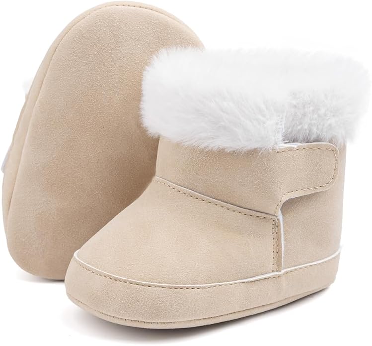 Meckior Baby Girls Cowboy Tassel Boots Side Zipper Moccasins Soft Bottom by Meckior