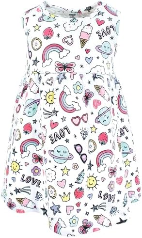 Hudson Baby Infant and Toddler Girls Cotton Dress and Cardigan Set - Image 4