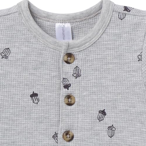 Modern Moments by Gerber Baby Henley Waffle Knit Romper - Image 2