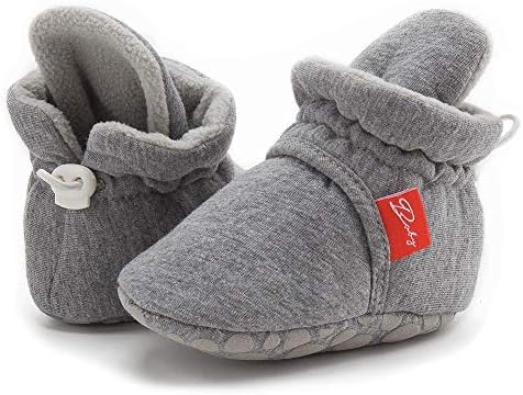 HsdsBebe Unisex Newborn Baby Cotton Booties Non-Slip Sole - Image 3
