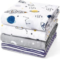 david's kids 4 Pack Baby Muslin Swaddle Blankets, 100% Cotton and Ultra Soft by davidskids