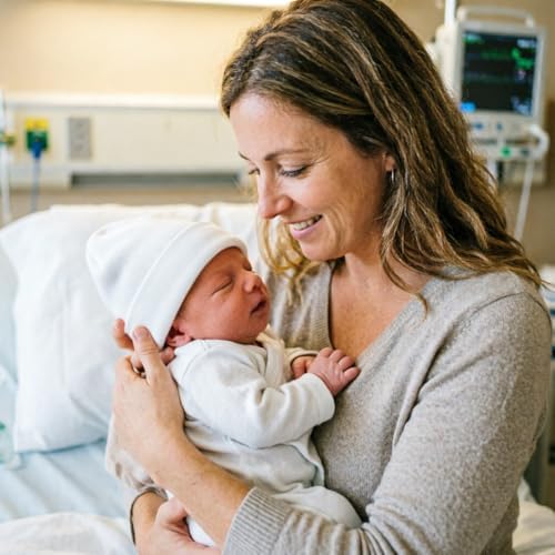 DRESHOW BQUBO 4 Pack Newborn Hospital Hat Infant Baby Hat Cap - Image 5