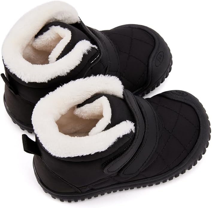 BMCiTYBM Toddler Baby Snow Boots Winter Shoes Boys Girls Cold Weather Baby Faux Fur Shoes