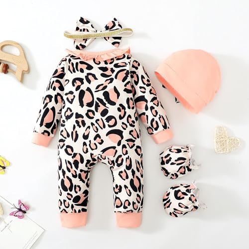 Mikrdoo Newborn Baby Girl Clothes Long Sleeve Romper - Image 4