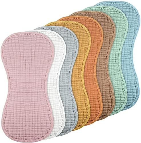 Frienda 8 Pack Muslin Burp Cloths by Frienda