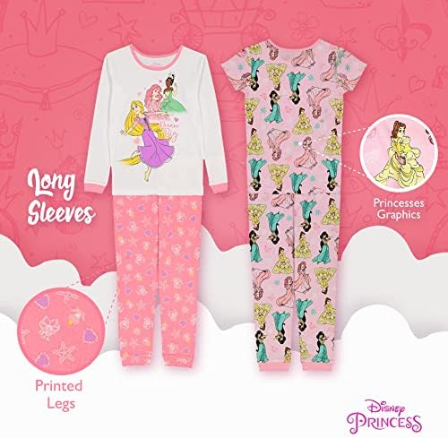 Disney Unisex Kids' 6-piece Snug-fit Cotton Matching Comfortable Pajama Set - Image 4