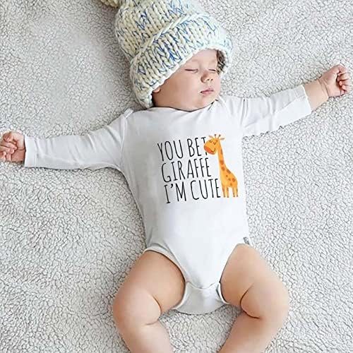 listery Funny Baby Clothes Boy Cute Giraffe Baby Funny Newborn - Image 4