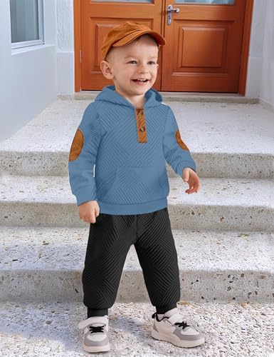 Oranchids Toddler Baby Boy Clothes Long Sleeve Hoodie Sweatshirt Tops and Pants - Image 3