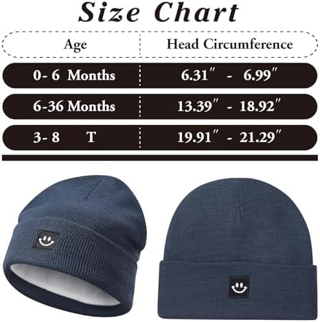 MaxNova 2 Pack Baby Beanie Fleece Lined Knit Toddler Hat - Image 6