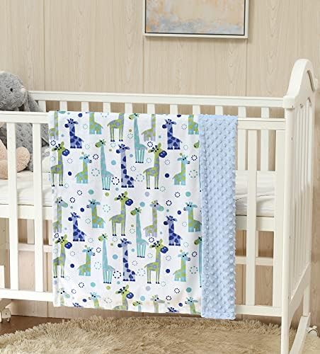 CREVENT 2Pcs 30''X40'' Cute Cozy Fluffy Warm Baby Blankets - Image 3