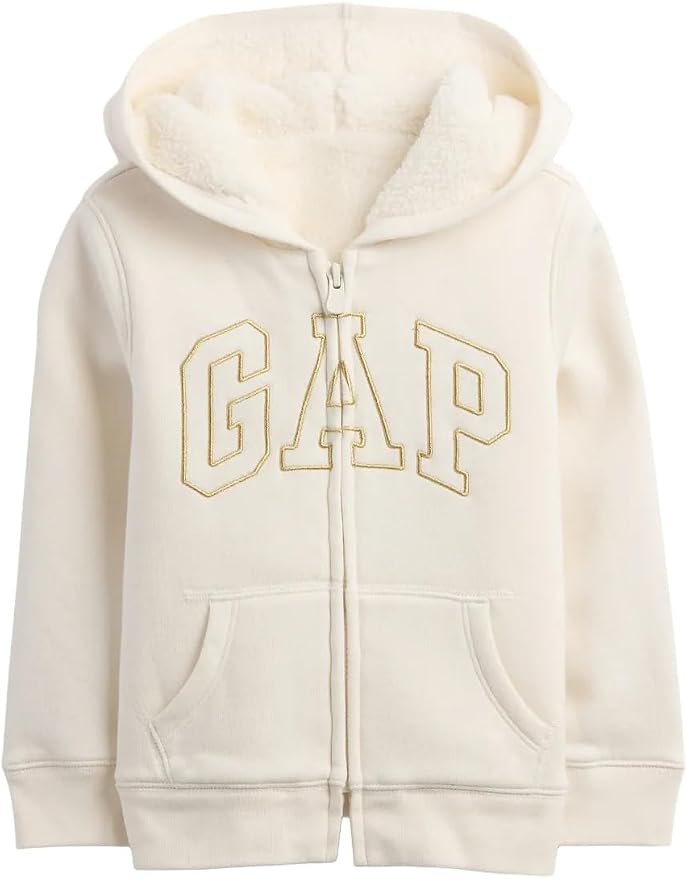 GAP Baby Girls' Cozy Logo Full Zip by GAP