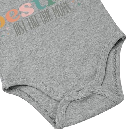 Besties Just Like Our Moms Baby Bodysuit Best Friend Baby Bodysuit Mom Besties - Image 4