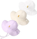 Baby Girl Sun Hat with UPF 50+ Outdoor Adjustable Toddler Beach Hat with Wide by DANMY