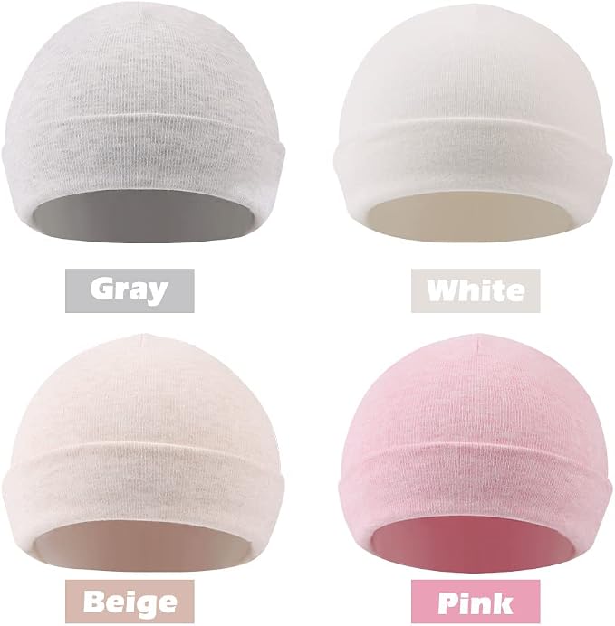 Cotton Newborn Baby Girls Hat Spring Newborn Boys Hat Cute Rabbit Infant Beanie - Image 2