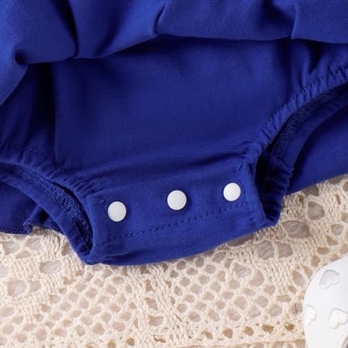 Giraropa Newborn Baby Girl Clothes Smocked Bubble Romper Dress + Socks + - Image 6